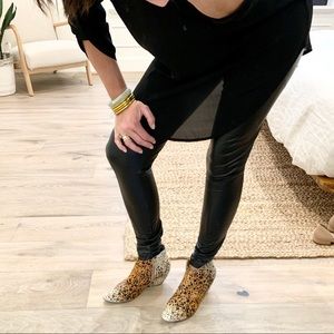 Matisse Nugent Leopard Calf-Hair Boots Booties